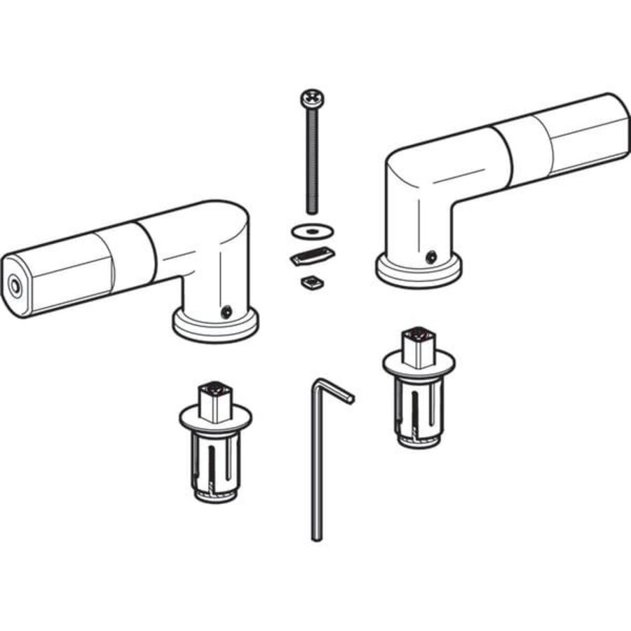 Set Scharnier voor closetzitting 598145000
