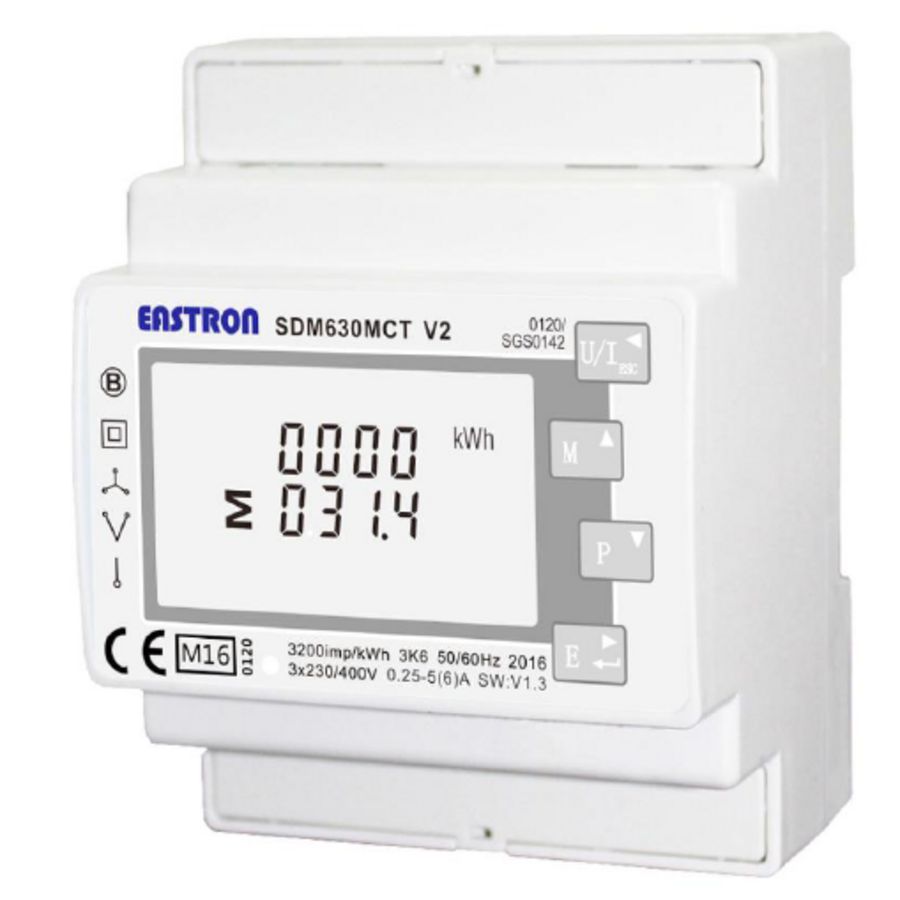 Smart Meter-3P-Eastron-V2, voor EH3P series, incl. 3x CT 300A