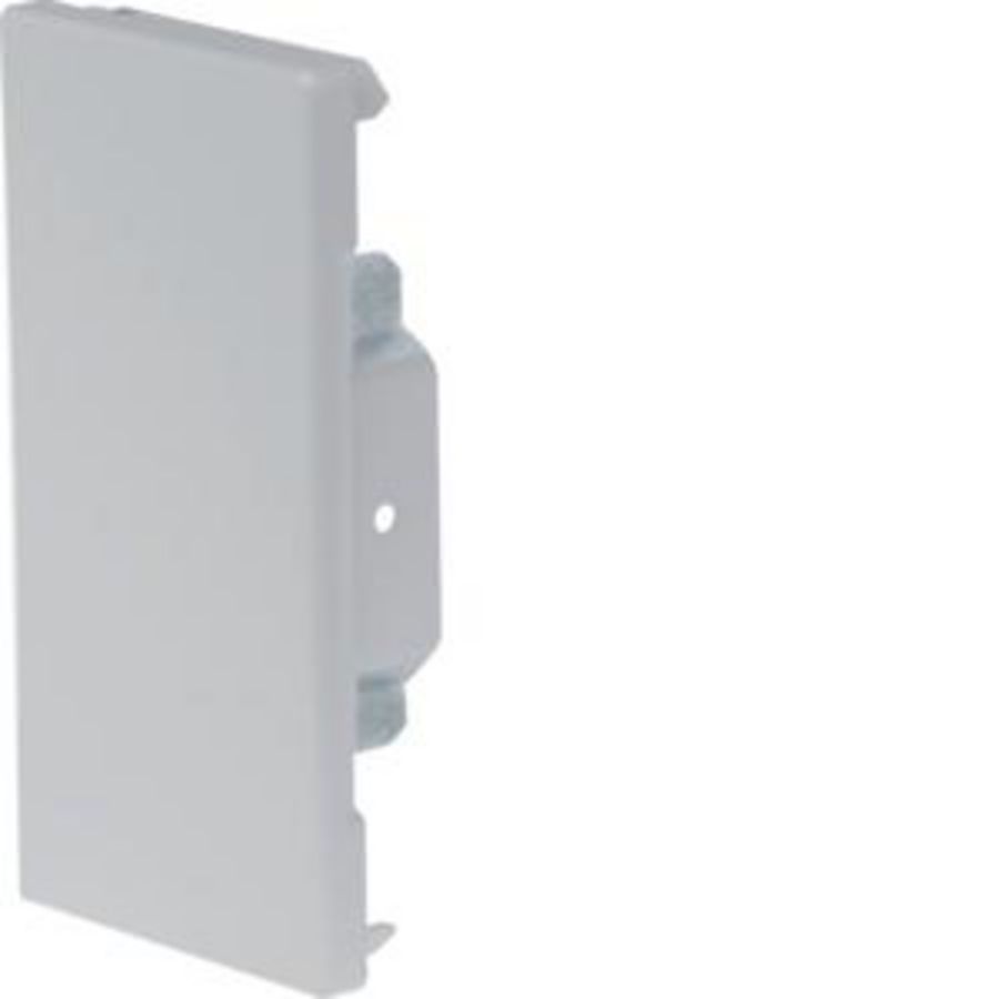 Eindplaat staal voor goot BRS 65x130mm lichtgrijs