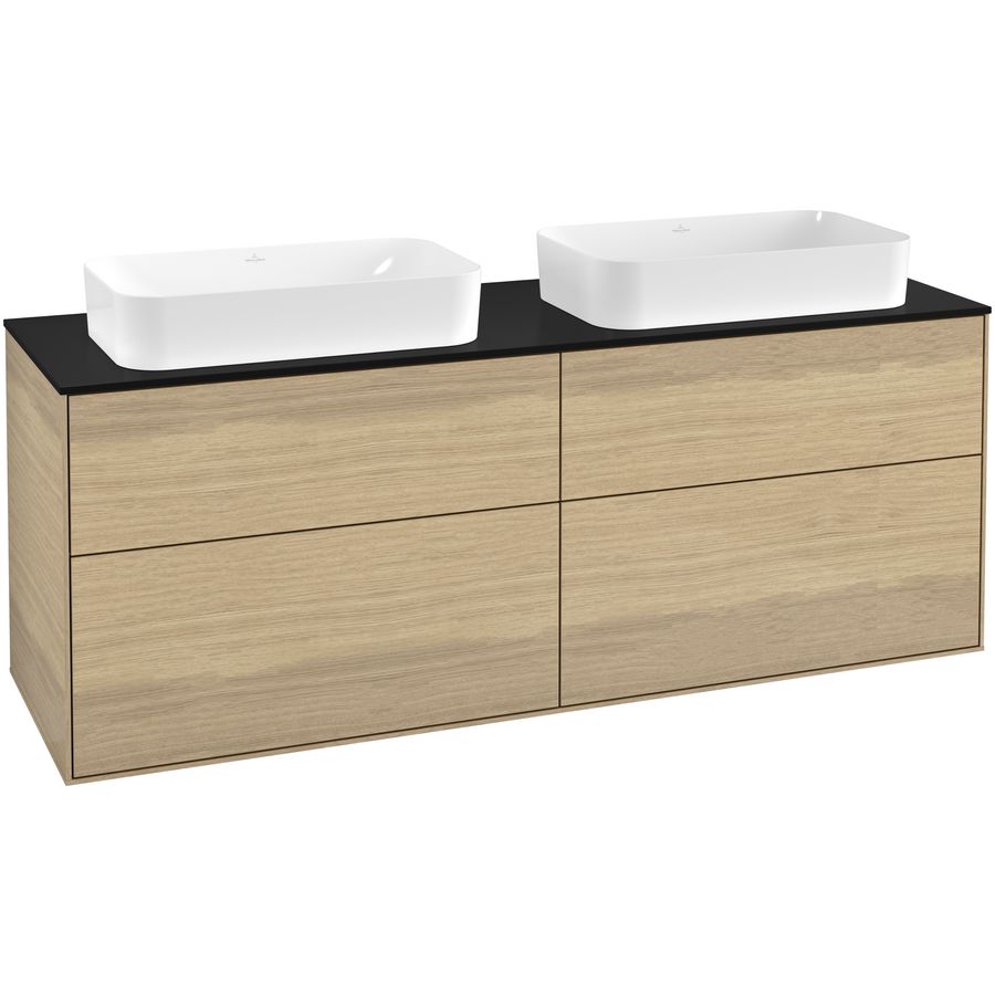 Wastafelonderkast Finion 1600x603x501mm Oak Veneer F31200PC