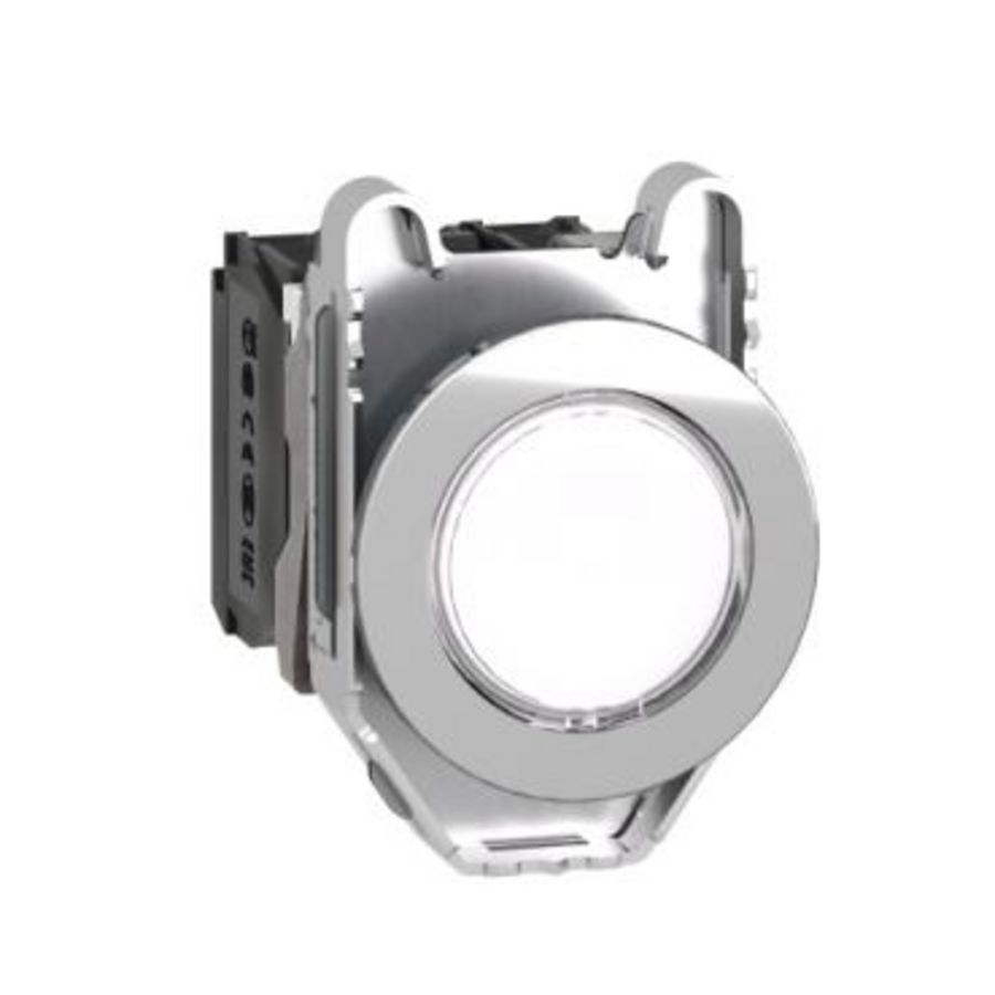 Drukknop Verlicht Verzonken Metaal 30mm LED 24V A XB4
