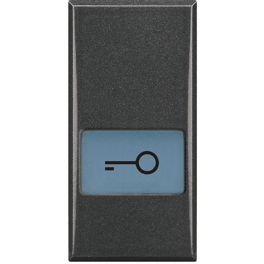 Toets verle Sleutel symbool 1 module antraciet Axolute