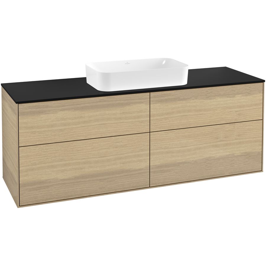 Wastafelonderkast Finion 1600x603x501mm Oak Veneer F32200PC
