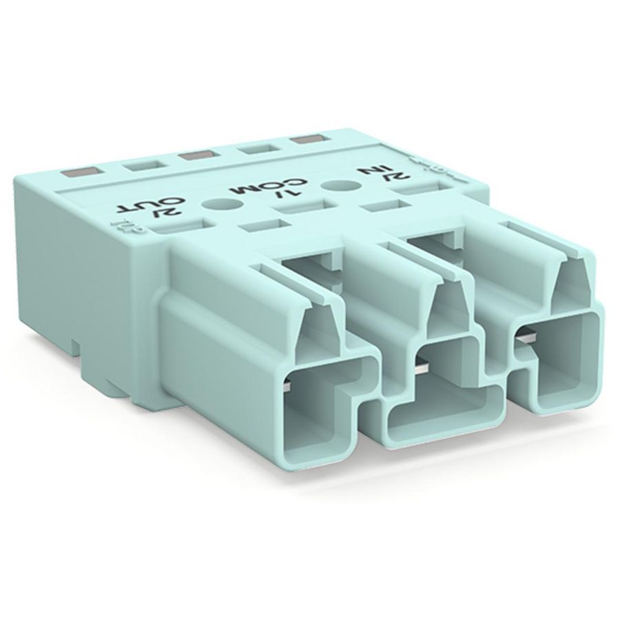 Male 3-polig Cod. B turquoise 770-1253/076-000 VVE=100