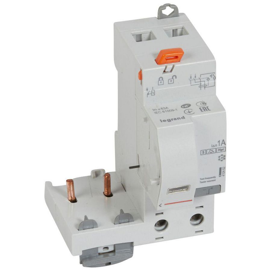 Aardlekblok 2-polig 63A 1000mA F selectief DX3 DIN