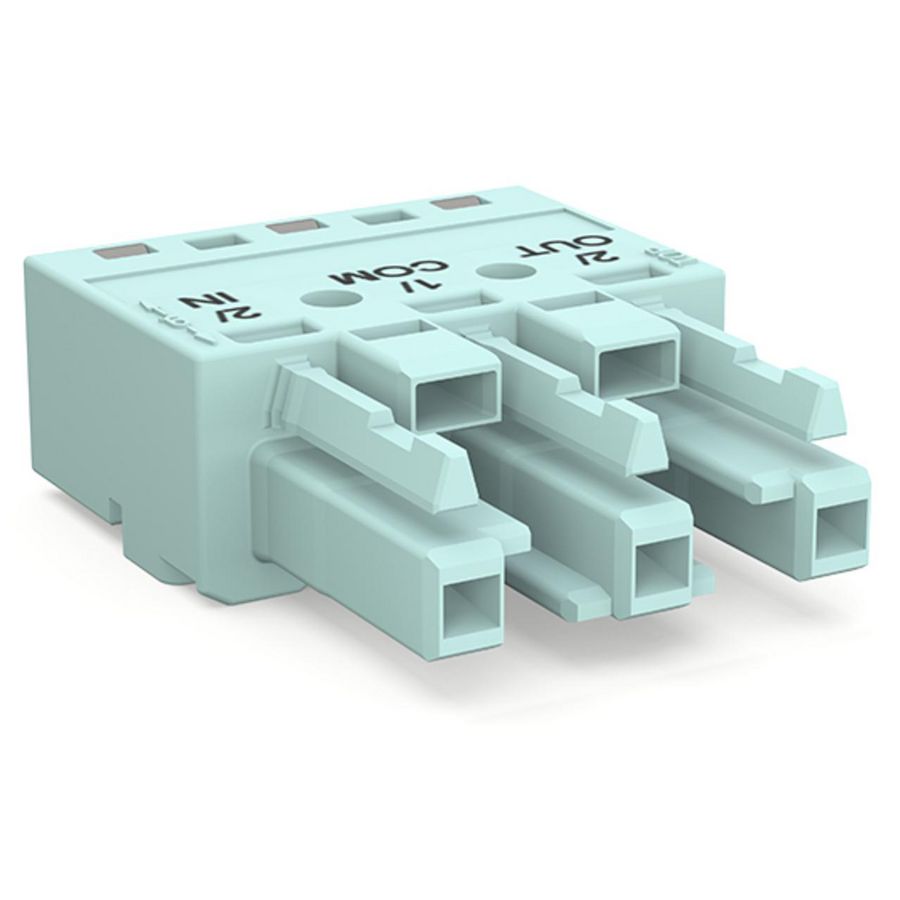 Female 3-polig Cod. B turquoise 770-1243/076-000 VVE=100