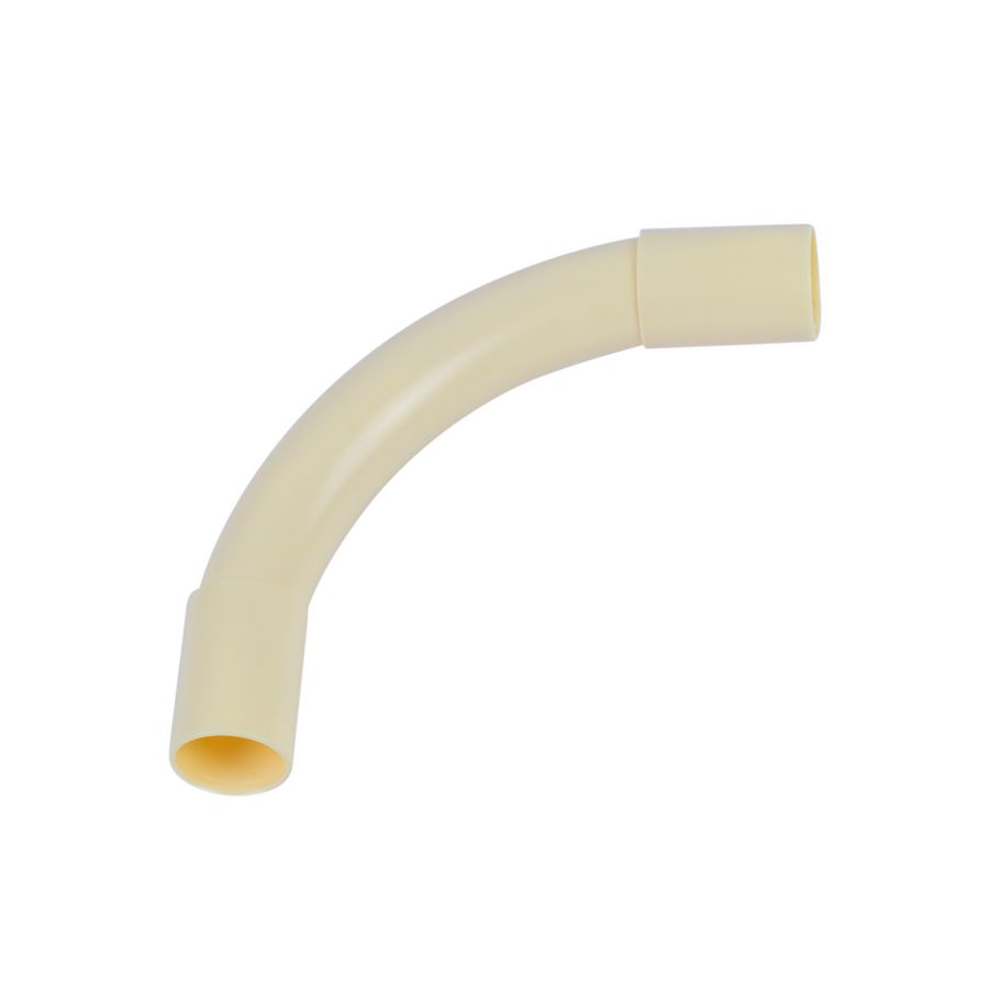 Elektrobocht 90° Polivolt 16mm creme
