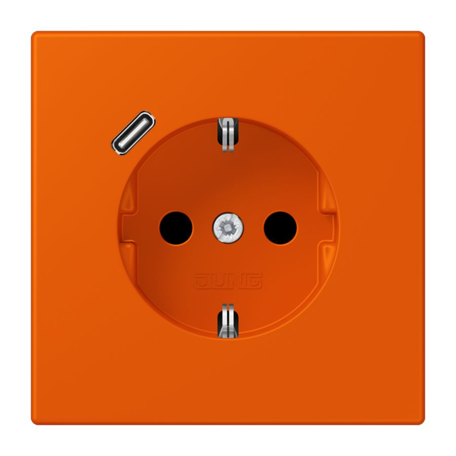Wandcontactdoos met R/A + lader USB C Saf+ LC4320S