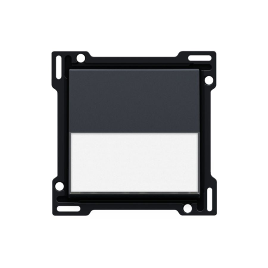 Afwerkingsset tekstveld enkelv. schakelaar/knop antracite