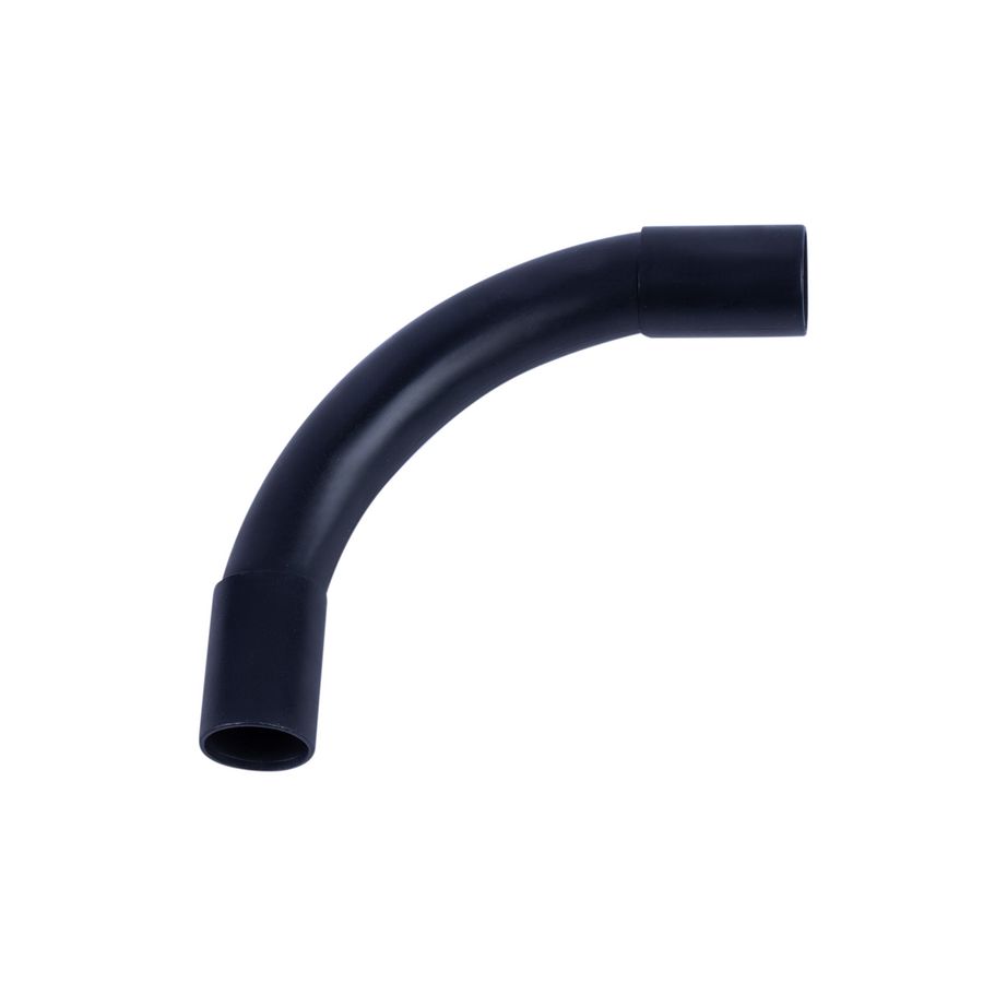 Elektrobocht 90° PPO Halovolt halogeenvrij 19mm zwart