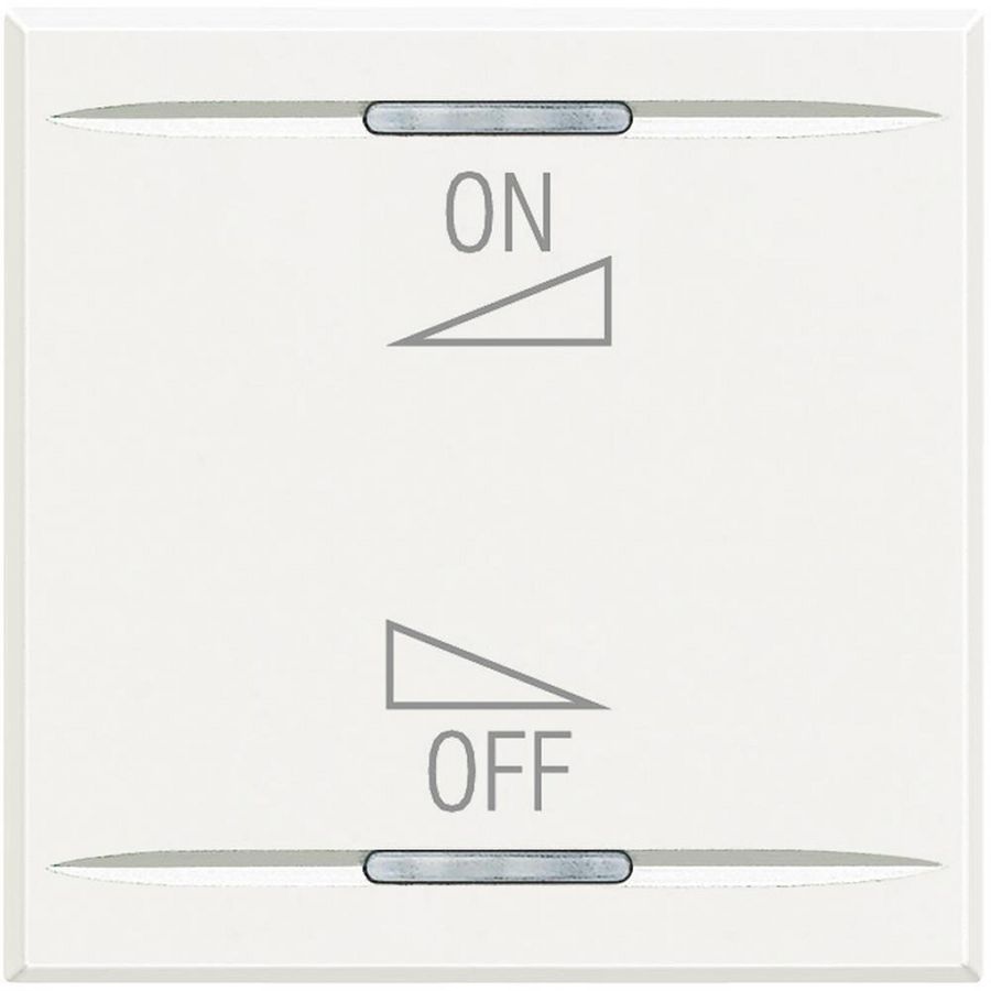 Wipschakelaar ON/OFF Volume 2 modulen Axolute White VVE=10