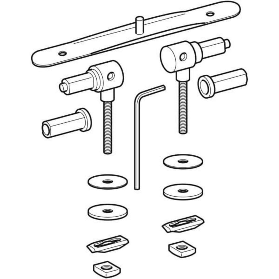 Set scharnier voor closetzitting 598154000