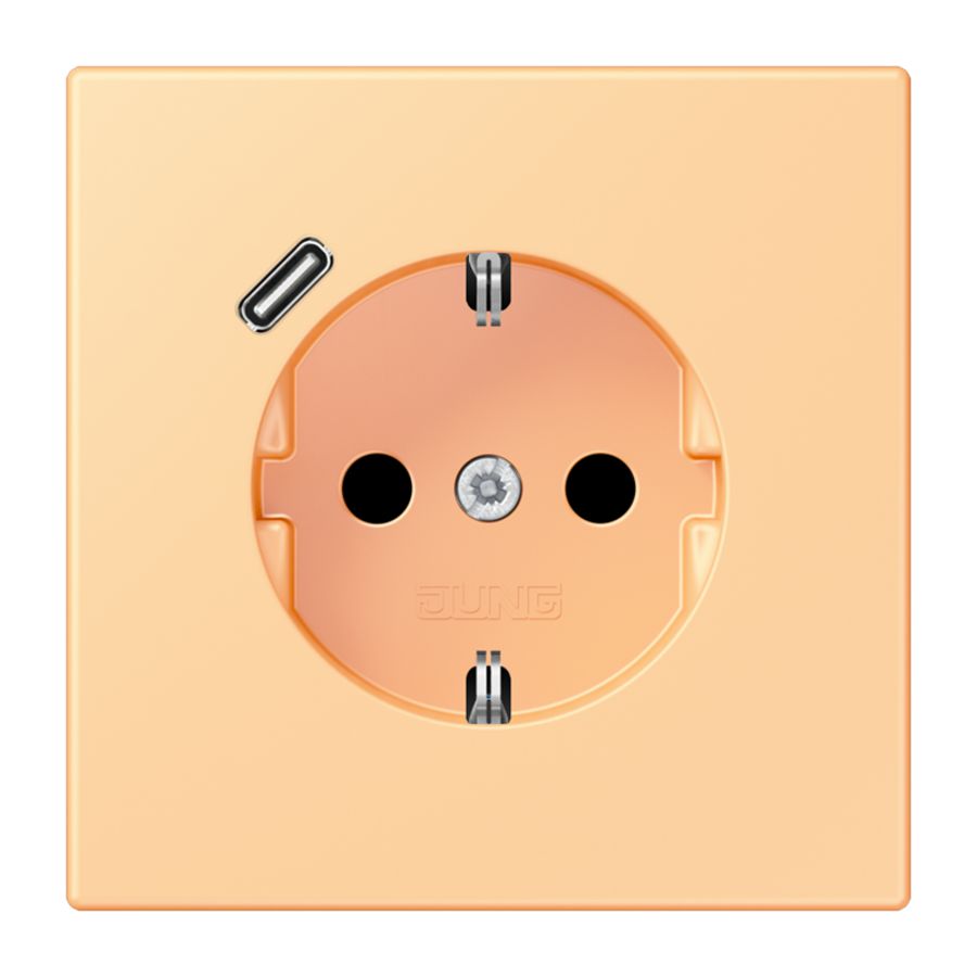 Wandcontactdoos met R/A + lader USB C Saf+ LC4320P