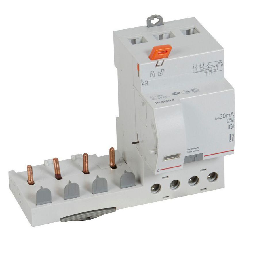 Aardlekblok 4-polig 63A 30mA A DX3 DIN
