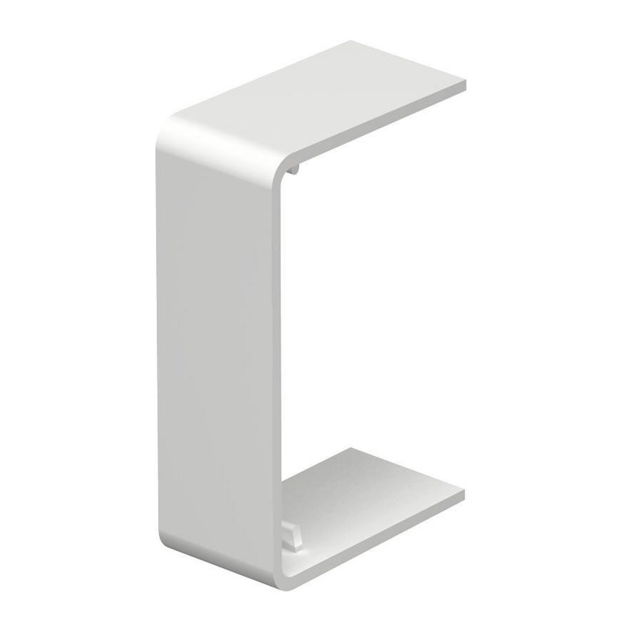Naadafdekking voor WDK 60110 62x113x18mm puur wit VVE=20