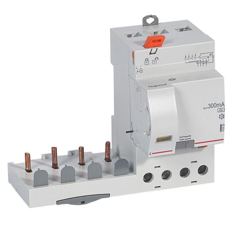 Aardlekblok 4-polig 63A 300mA A DX3 DIN