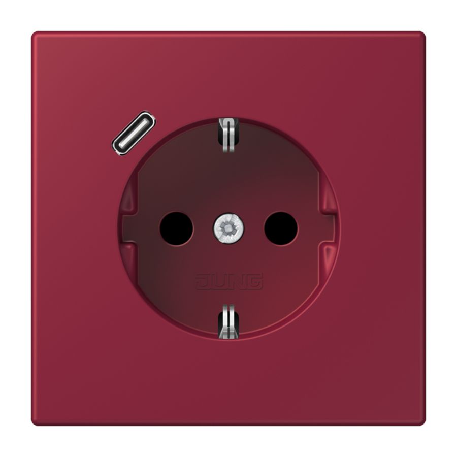 Wandcontactdoos met R/A + lader USB C Saf+ LC4320M