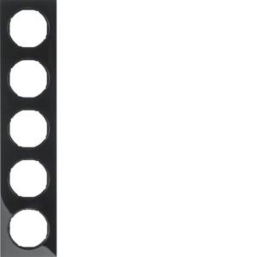 Afdekraam 5-v berker R.3 zwart glans