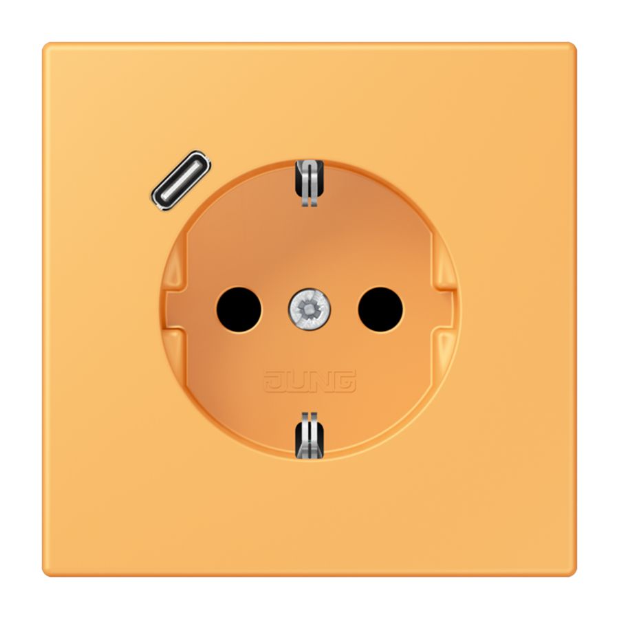 Wandcontactdoos met R/A + lader USB C Saf+ LC4320L