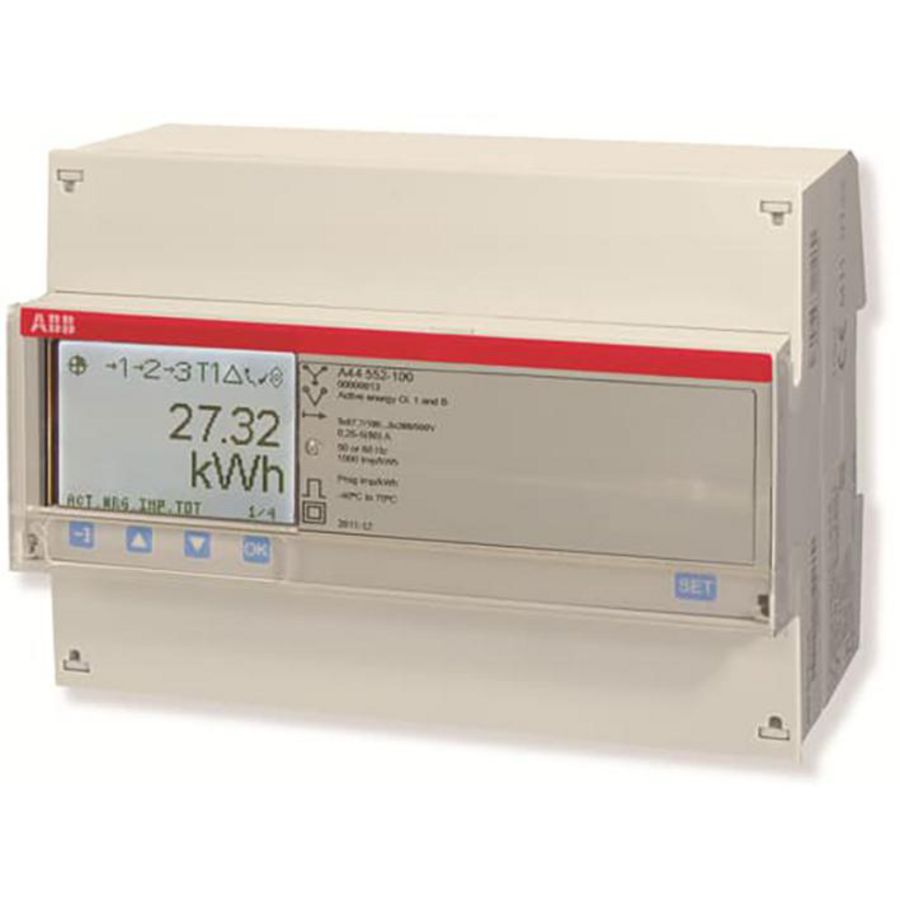 Elektriciteitsmeter 3 fase indirect 6A klasse C