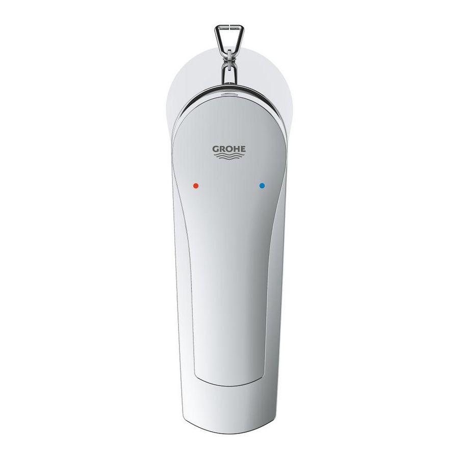 Eurosmart S-size wastafelm.kraan met ketting (prof)