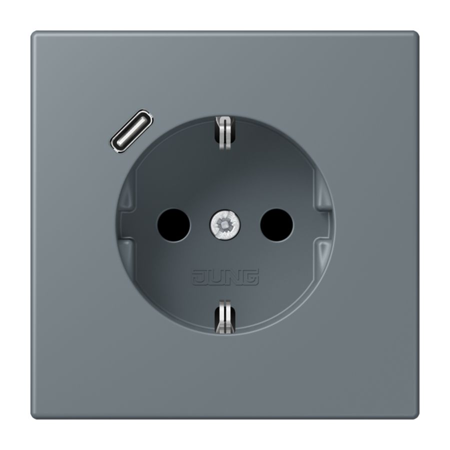 Wandcontactdoos met R/A + lader USB C Saf+ LC4320H