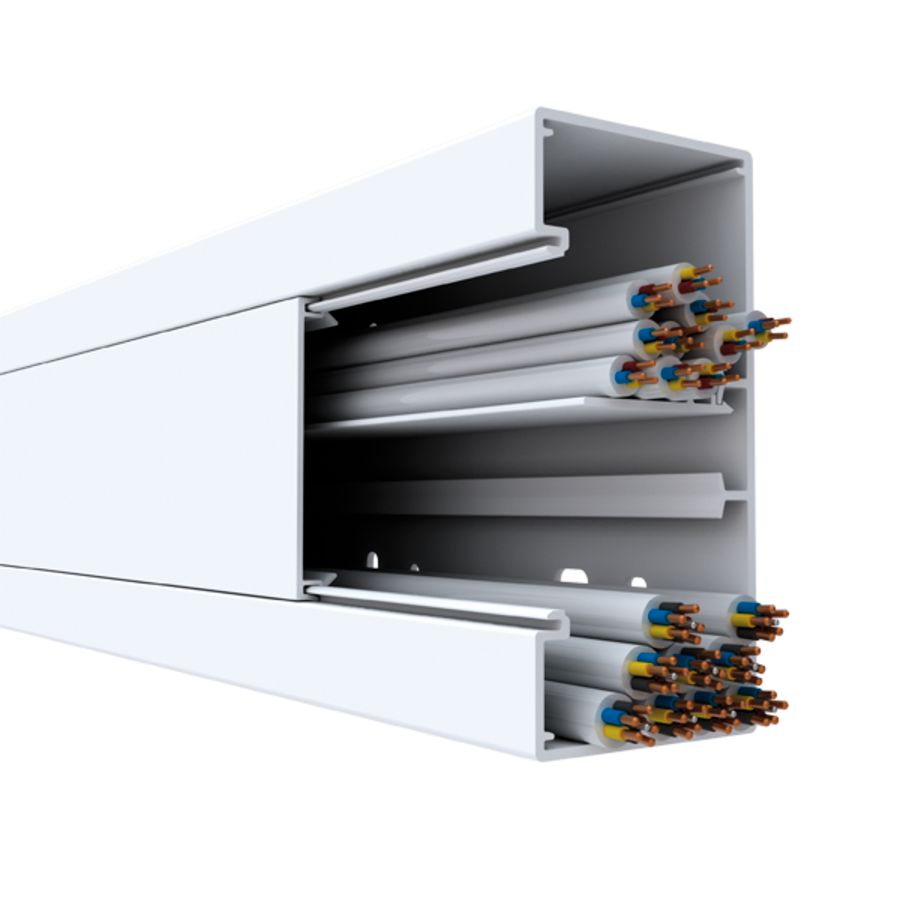 Lengte a 2 mtr. Wandgoot GGK BR 60x110/80 wit RAL9010 VVE=4
