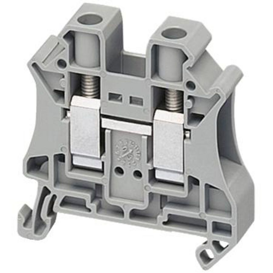 Doorvoer klemmenblok 10mm² Enkel niveau Grijs Linergy VVE=50