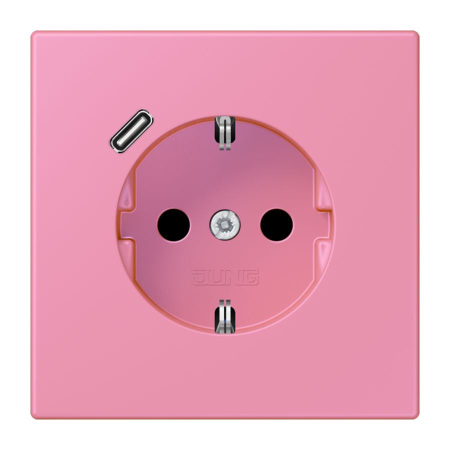 Wandcontactdoos met R/A + lader USB C Saf+ LC4320C