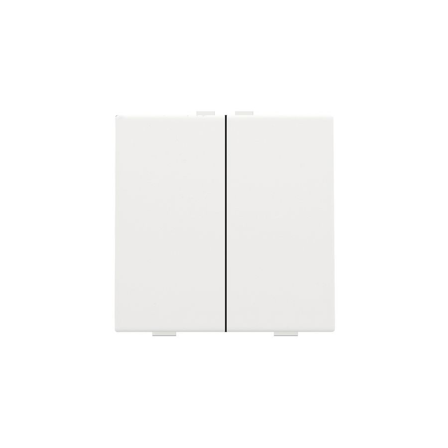 2-voudige drukknop Home Control white coated