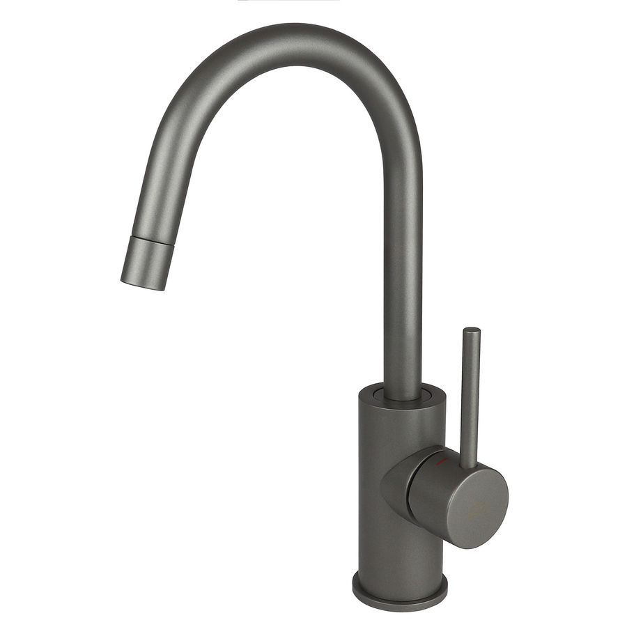 Wastafelmengkraan LIGHT 1-h met draaibare hoge uitloop Ø18mm mercury grijs