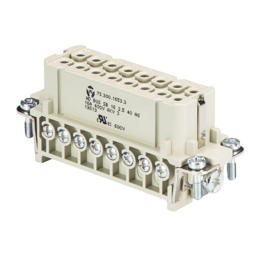 Contactblok female insert HD BUS SB 16 2,5 25 AG VVE=10