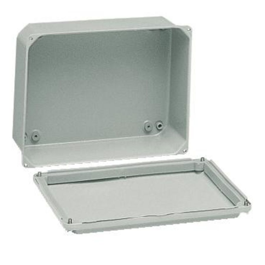 Industriedoos Laag deksel 85x85x49mm IP55 Metaal Spacial SDB