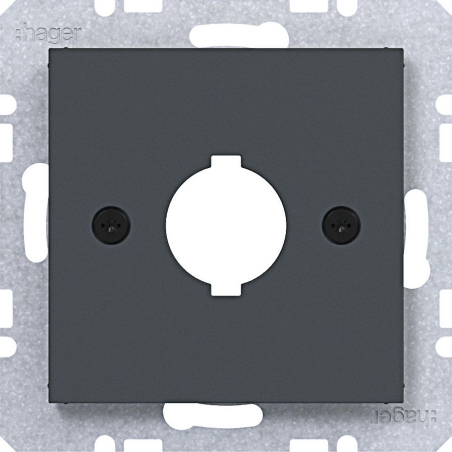 Centraalpl diam.18,8 mm A.x/C.x/S.1/B.x/Q.x/K.x antraciet