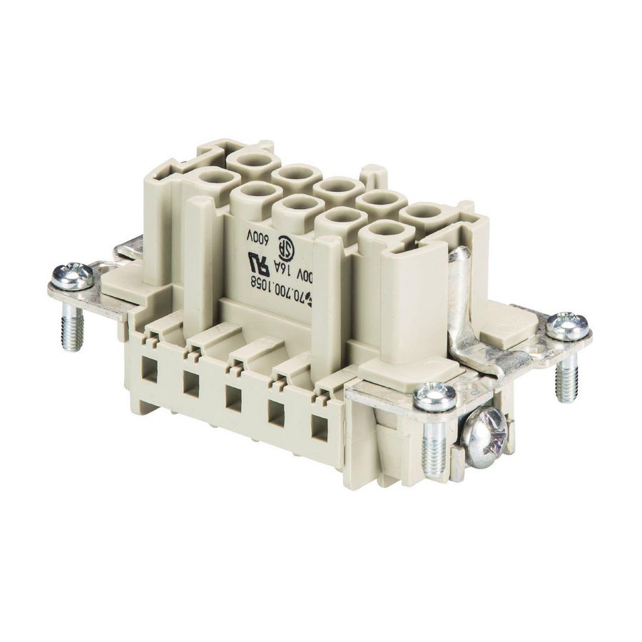 Contactblok female insert baS BUC 10 50 VVE=10