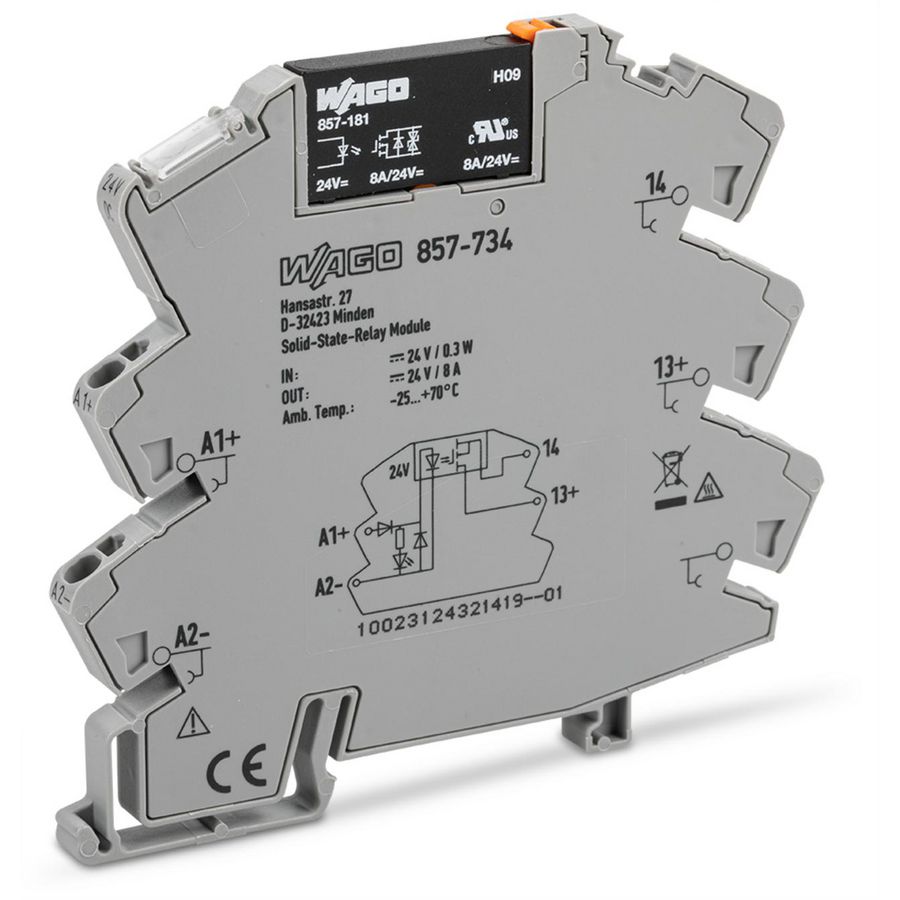 Solid state relaismodule Nom. ingangsspanning DC 24V 857-734