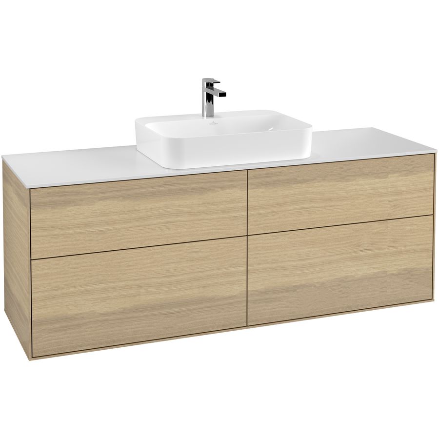 Wastafelonderkast Finion 1600x603x501mm Oak Veneer F44100PC
