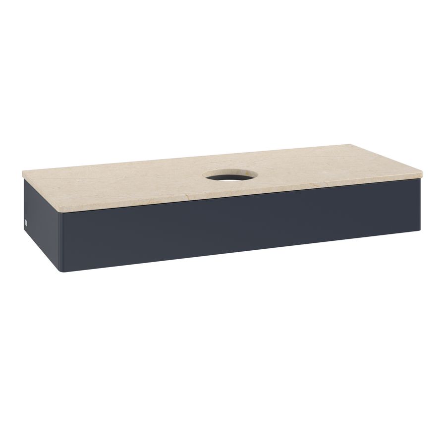 Wastafelonderkast Antao 1200x190x500mm Mid.Blue Matt Lacquer K10013HG