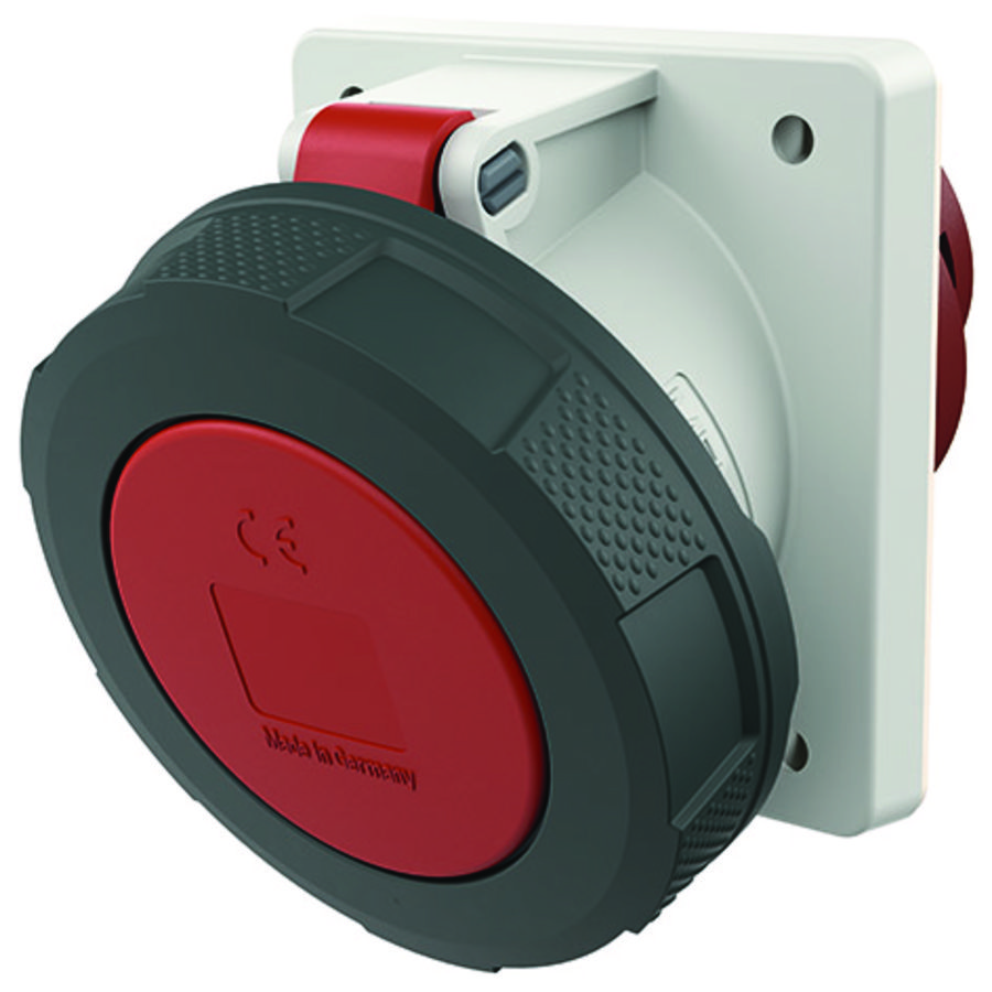 Inbouwwandcontactdoos 63A 4-polig  6H 400V IP67