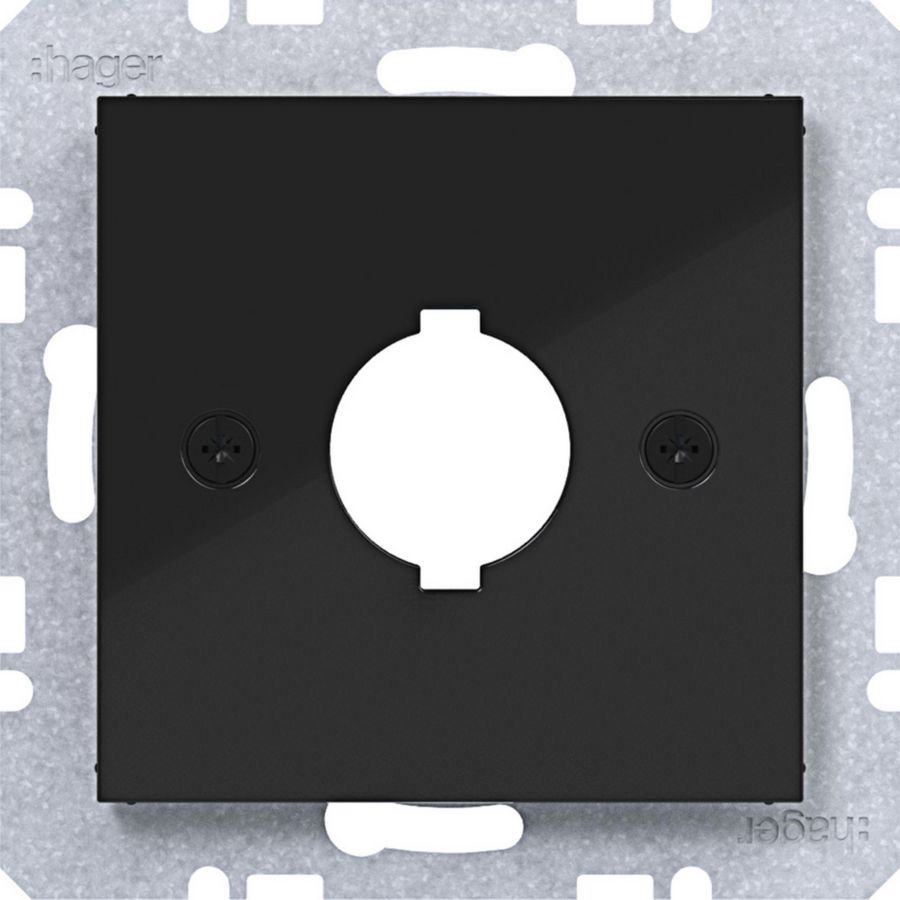 Centraalpl diam.18,8 mm A.x/C.x/S.1/B.x/Q.x/K.x zwart gl