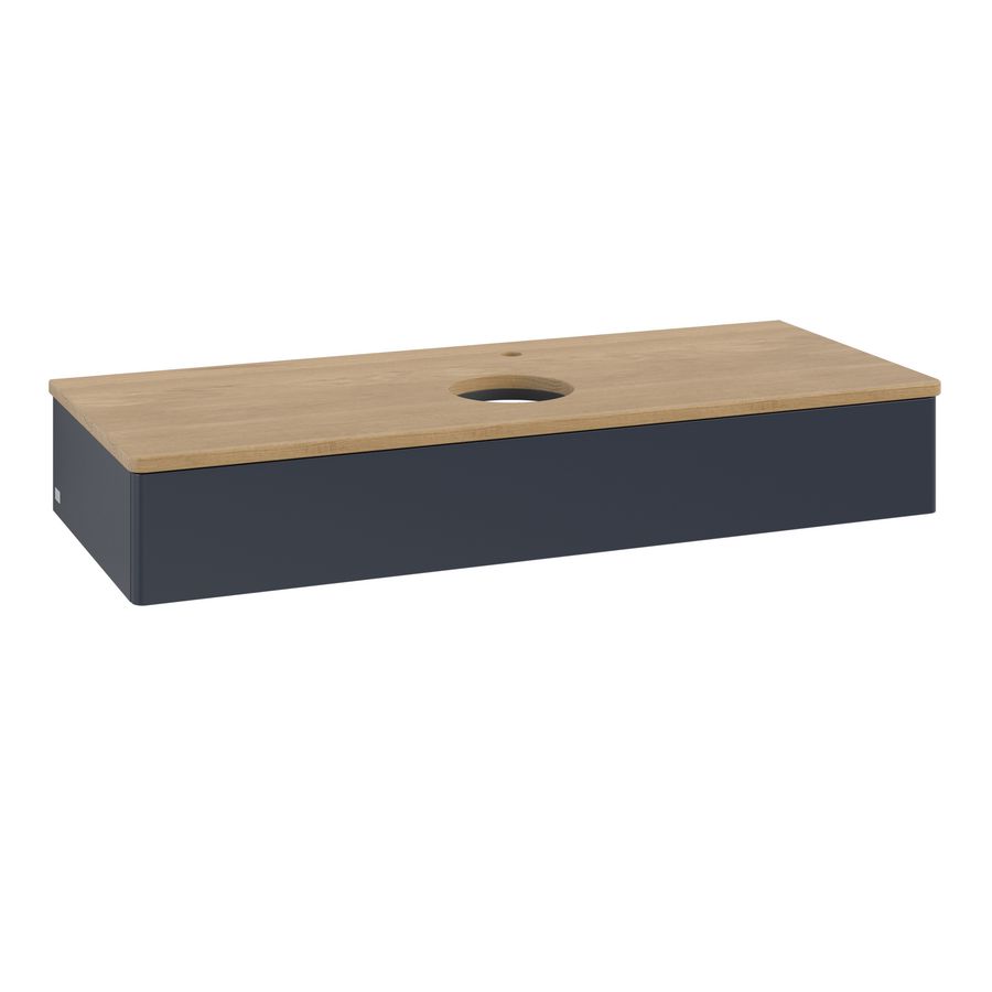 Wastafelonderkast Antao 1200x190x500mm Mid.Blue Matt Lacquer K10051HG