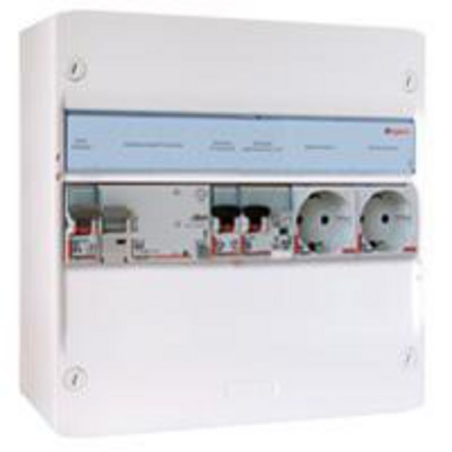 PV-Verdeler HS-ALS-B + MCB-ALA-2 Wandcontactdoos-kWh