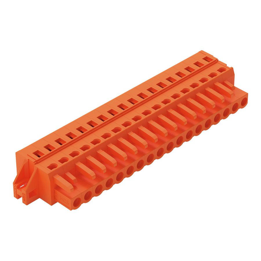 1-draads FE steker 2,5 mm² oranje 231-318/031-000 VVE=10