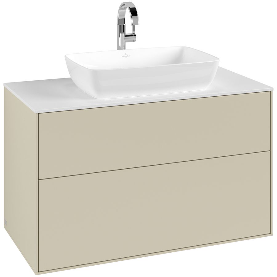 Wastafelonderkast Finion 1000x603x501mm S.Grey Matt Lacquer G76100HJ