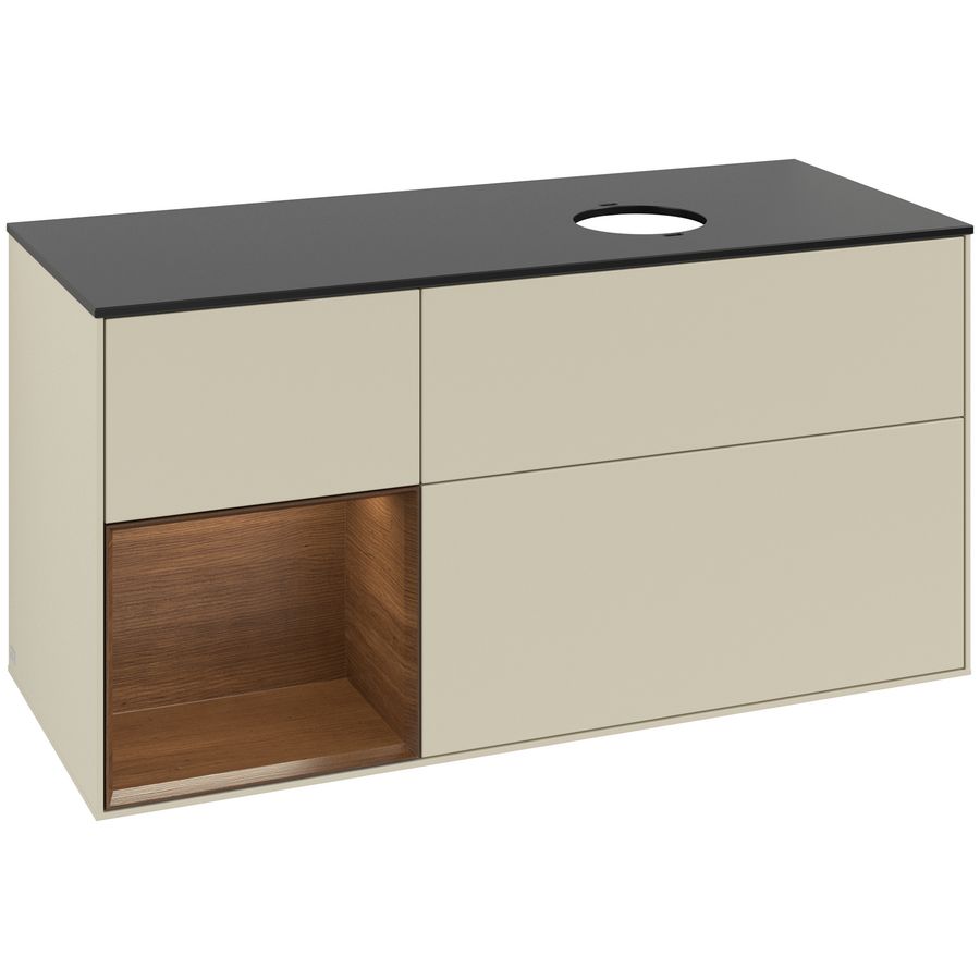 Wastafelonderkast Finion 1200x603x501mm S.Grey Matt Lacquer FA42GNHJ