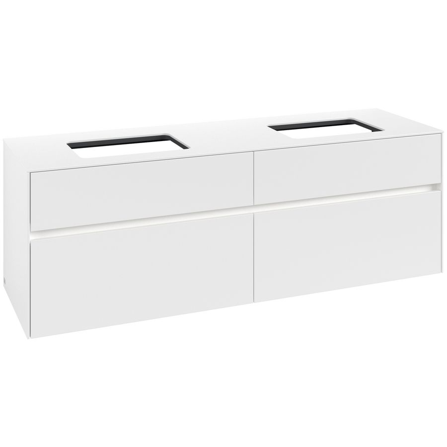 Wastafelonderkast Collaro 1600x548x500mm Wh.Matt C123B0MS