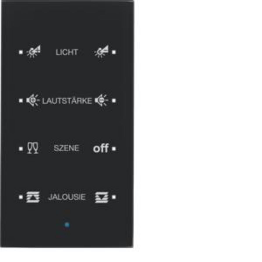 Tastsensor KNX-touch geconfig. 4-v berker TS Sensor glas zw