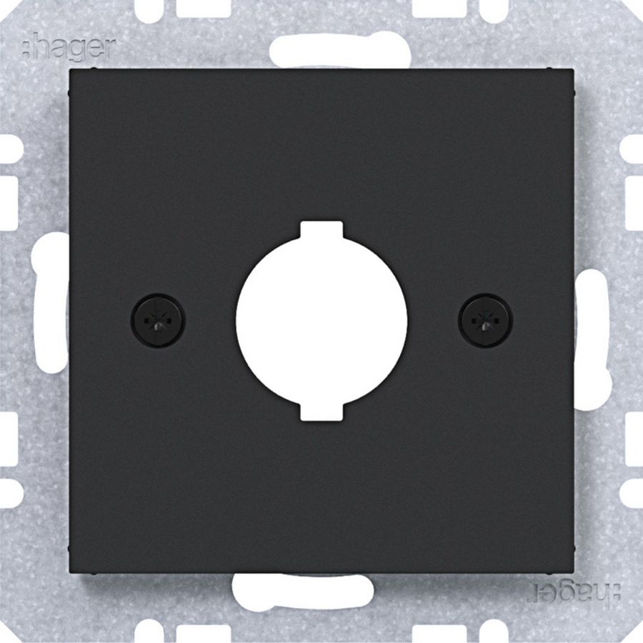 Centraalpl diam.18,8 mm A.x/C.x/S.1/B.x/Q.x/K.x zwart mat