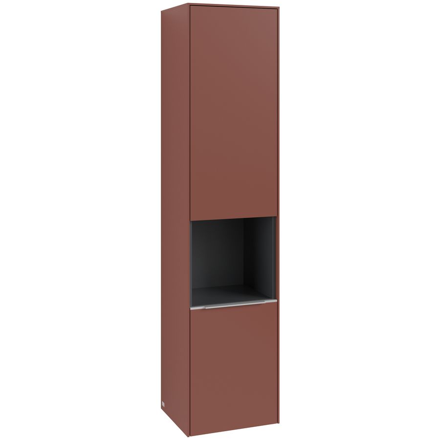 Hoge kast SUBWAY 3.0 400x1710x362mm Wine Red C58800AH greep alu. glans