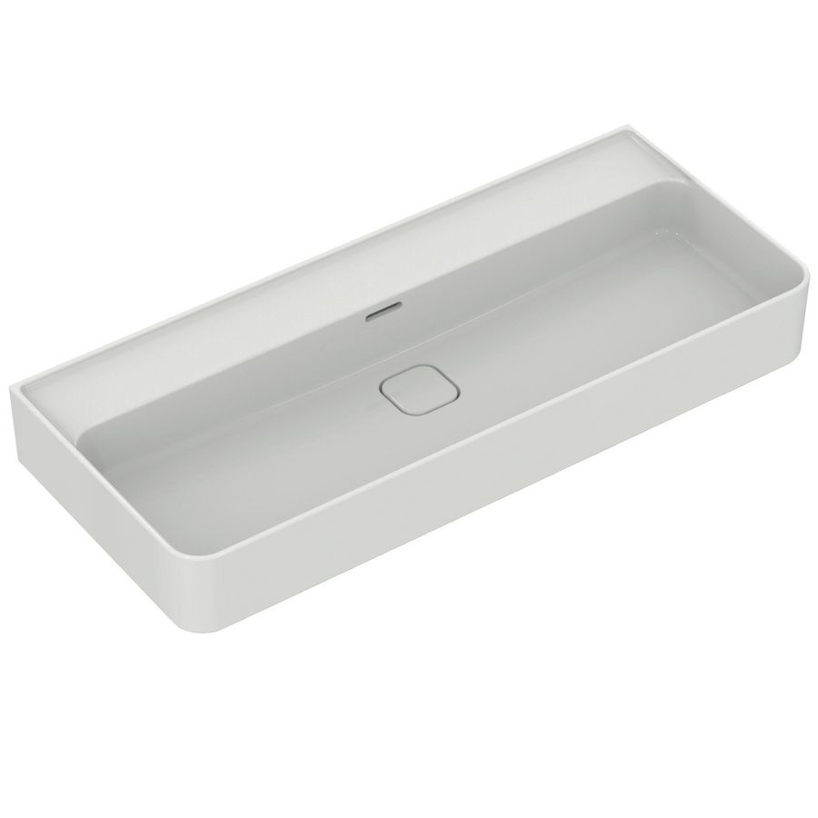 Strada II wastafel 100 white z.kg whg